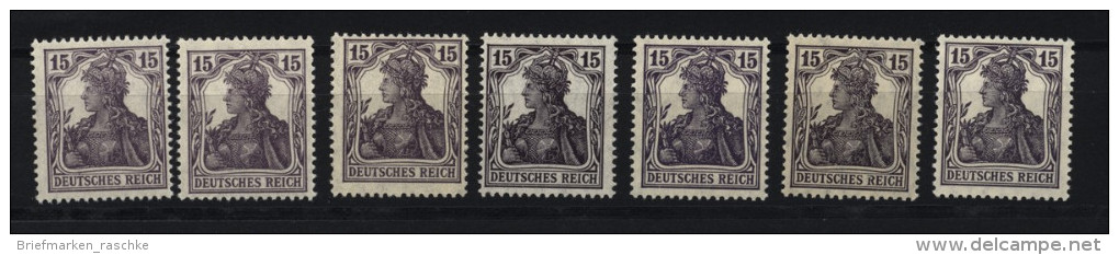 D.R.Nr.101a,b,7 Farbtöne,xx  (133) - Unused Stamps