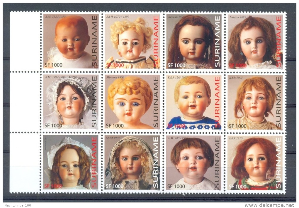 Mop1194 POPPEN DOLLS PUPPEN DER ZEIT UM 1900 SURINAME 2003 PF/MNH - Poupées