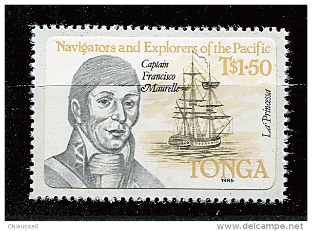 Tonga ** N°  592 - Francisco Maurelle Et "La Princessa" - Tonga (1970-...)