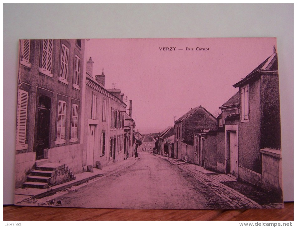 VERZY (MARNE) RUE CARNOT. - Verzy