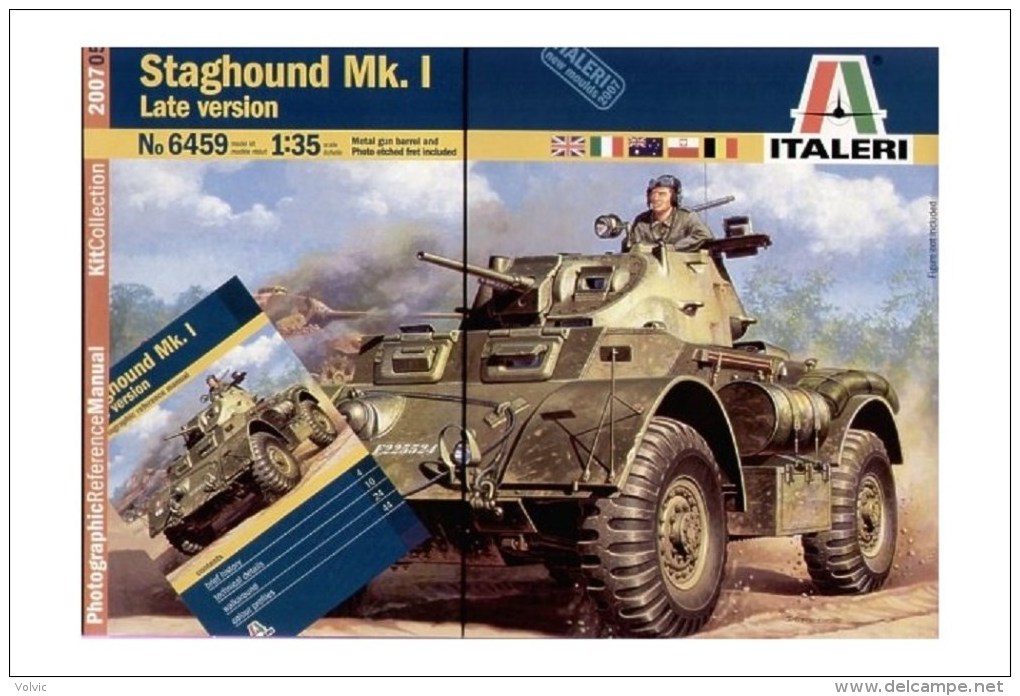 - ITALERI - Maquette Staghound Mk.I Late Version - 1/35°- Réf 6459 - Veicoli Militari