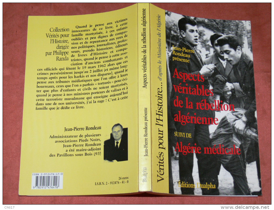 MILITARIA GUERRE D ALGERIE ASPECTS VERITABLES DE LA REBELLION ALGERIENNE / ALGERIE MEDICALE EDIT DUALPHA VALEUR 26 E - Français