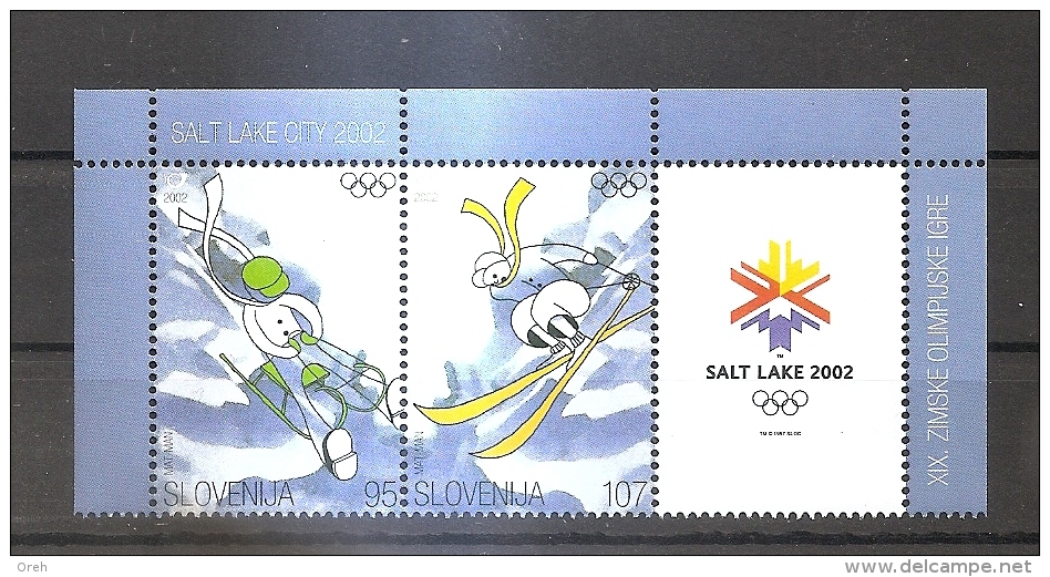 SLOVENIA 2002,OLYMPIC GAMES,MNH - Hiver 2002: Salt Lake City