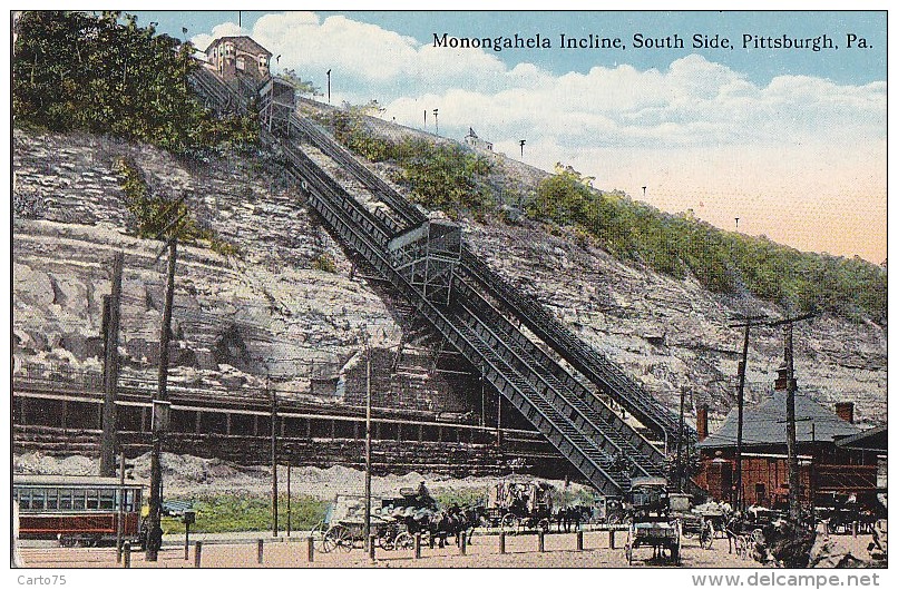 Transports - Plan Incliné De Monongahela  - Funiculaire  Tramway - Pittsburgh - Funiculaires