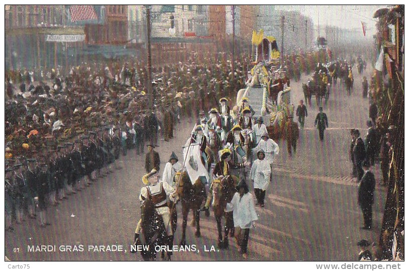 Fêtes - Carnaval -  Mardi Gras -  Parade New Orleans - Char Défilé - Carnaval