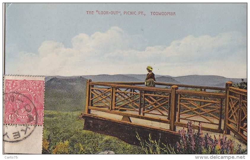 Australie - Queensland -  Toowomba -  The Look-out - Picnic Pt - Postal Mark Oakey - Towoomba / Darling Downs