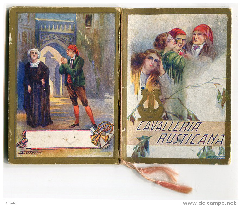 CALENDARIETTO DA BARBIERE CAVALLERIA RUSTICANA ANNO 1927 ILLUSTRATORE SANTININO CALENDRIER - Kleinformat : 1921-40