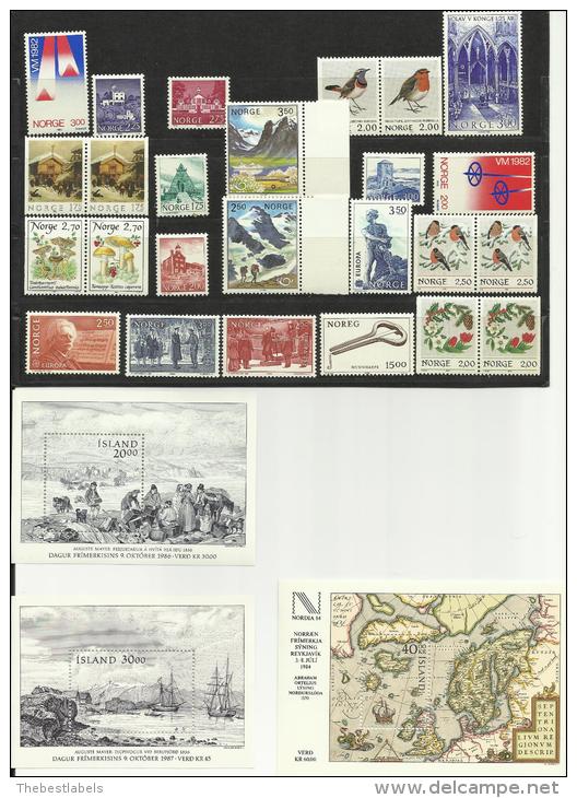 ISLANDIA Y NORRUEGA   VARIOS   LOTES  ** - Blocks & Sheetlets