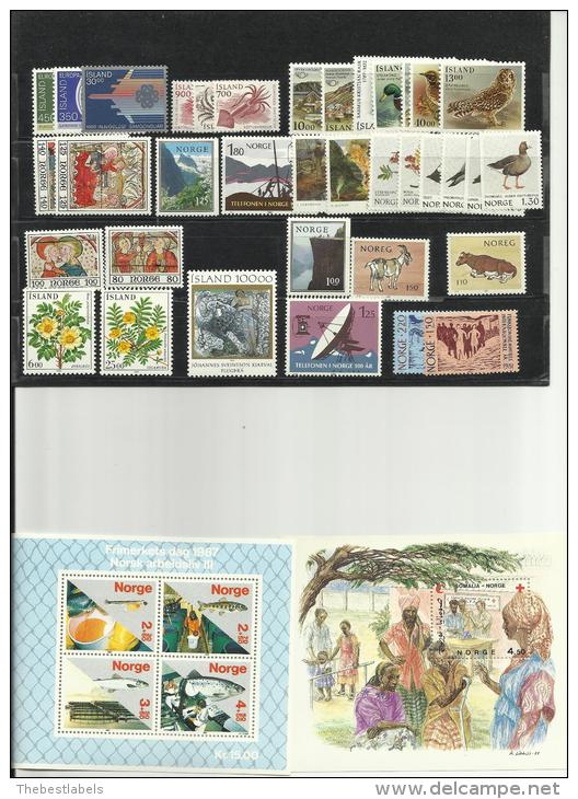 ISLANDIA Y NORRUEGA   VARIOS   LOTES  ** - Blocks & Sheetlets