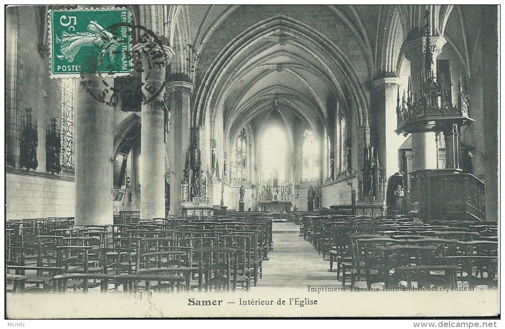 CPA Samer - Interieur De L´Eglise - Samer