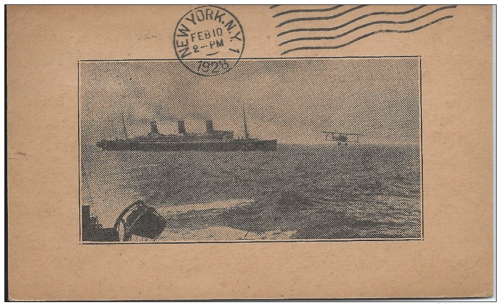 Cuba, Charles A. Lindbergh Flight Feb. 8, 1928, Scott #C2, 5c Carmine Rose, On A.C. Roessler Advertising Postcard - Airmail