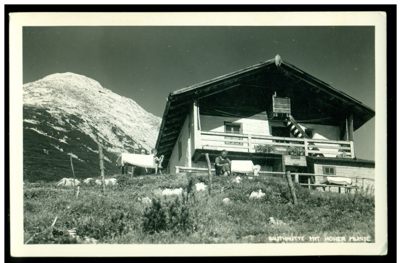 2 AK RAUTHHÜTTE. Oberleutasch. Mit Hoher Munde + Blick Terrasse. Leute. Mit Siegel. 5 Bilder. - Leutasch