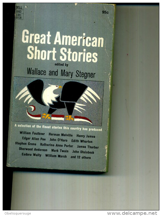 GREAT AMERICAN SHORT STORIES FAULKNER JAMES POE STEINBECK TWAIN CRANE... - Antología