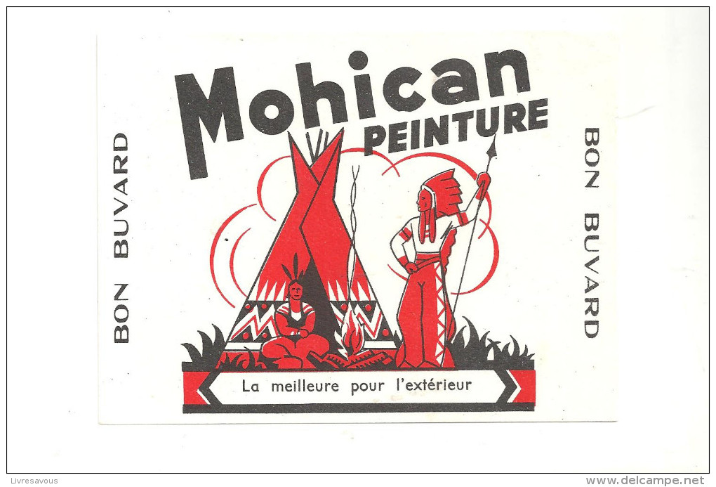 Buvard MOHICAN Peinture La Meilleure Pour L´extérieur Des Années 1960 - Peintures