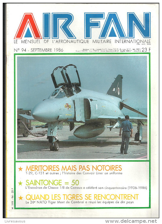 Aviation AIR FAN N°94 De Septembre 1986 Le Mensuel De L´aéronautique Militaire Internationale - Aviation