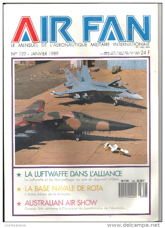 Aviation AIR FAN N°122 De Janvier 1989 Le Mensuel De L´aéronautique Militaire Internationale - Luchtvaart