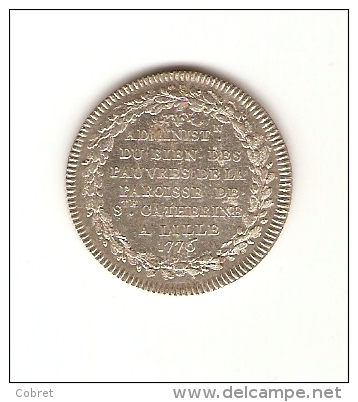 LOUIS XVI - Jeton Argent Lille, 1776 - Monarchia / Nobiltà