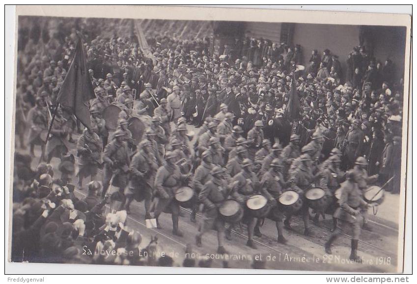 BRUXELLES ENTREE DES SOUVERAINS ET DE L´ARMEE 22 NOVEMBRE 1918 - Feesten En Evenementen