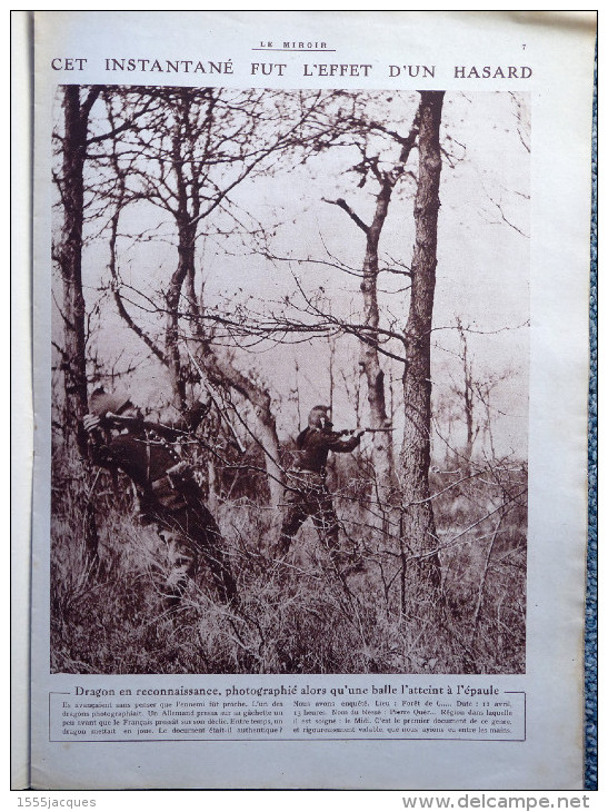 LE MIROIR N° 76 / 09-05-1915 GOURAUD VAUQUOIS POINCARÉ DRAGON YPRES CANON DE 75 TRENTIN CUIRASSÉV DARDANELLES CARPATHES