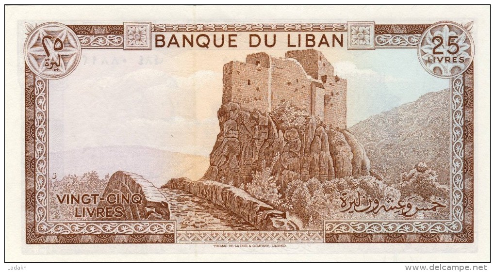 BILLET # LIBAN  # 25 LIVRES # 1964/83 # PICK 64 # NEUF # - Lebanon