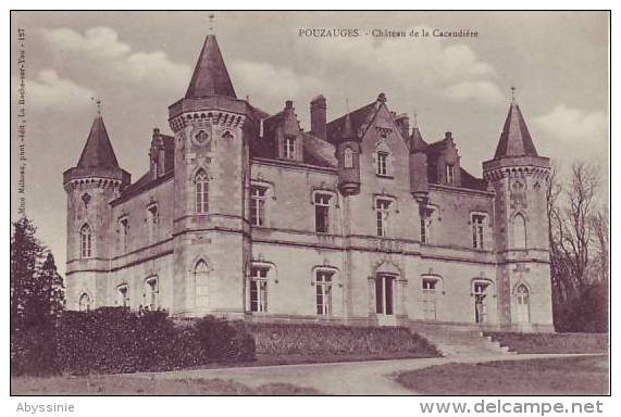 85 POUZAUGES - (1900) Château De LA CACAUDIERE - Nr 127 Milheau - D8 - Pouzauges