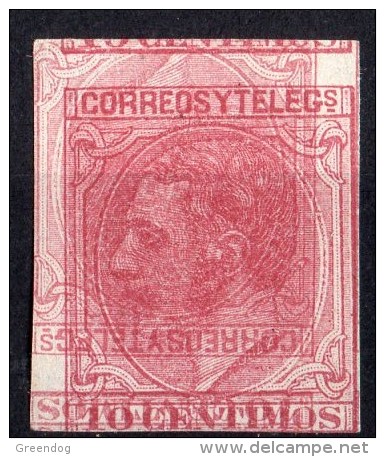 Maculatura Printer Error    Edifil 202  10 Cts . 1879  Alfonso XII - Unused Stamps