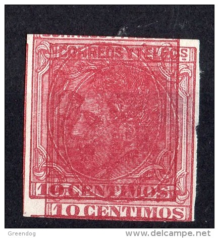 Maculatura Printer Error    Edifil 202  10 Cts . 1879  Alfonso XII - Ungebraucht