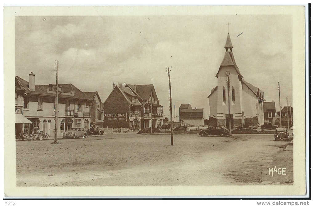 CPA - Merlimont : Place De L´Eglise - Autres & Non Classés