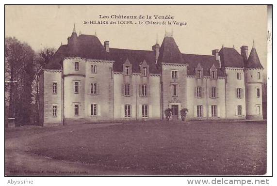 85 ST HILAIRE DES LOGES - Le Château De La Vergne - Nr 1916 Robin - D3 3810001 - Saint Hilaire Des Loges