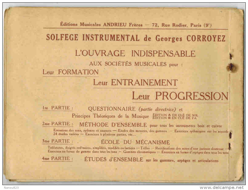 LE PETIT CLASSIQUE 1er Alto Mi Recueil 21 Oeuvres Classiques Pour Harmonie Et Fanfare Par F Andrieu  Descriptif - Blasinstrumente