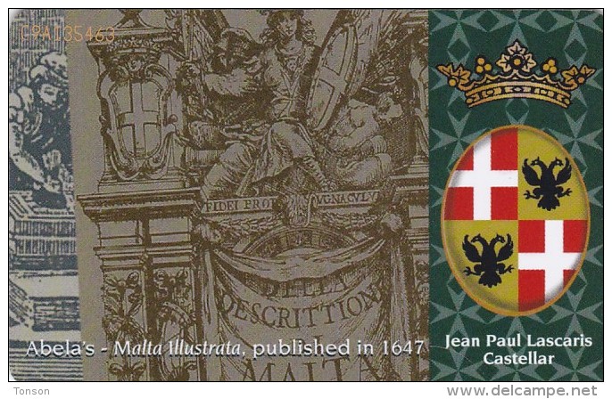 Malta, 129, Maltese Grand Masters, Jean Paul Lascaris Castellar, 2 Scans. - Malta