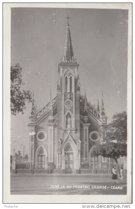 Real B&W Photo - Brazil Brésil Brasil - Ceara - Caatinga - Church Pequeno Grande - Condition : See 2 Scans - Other & Unclassified