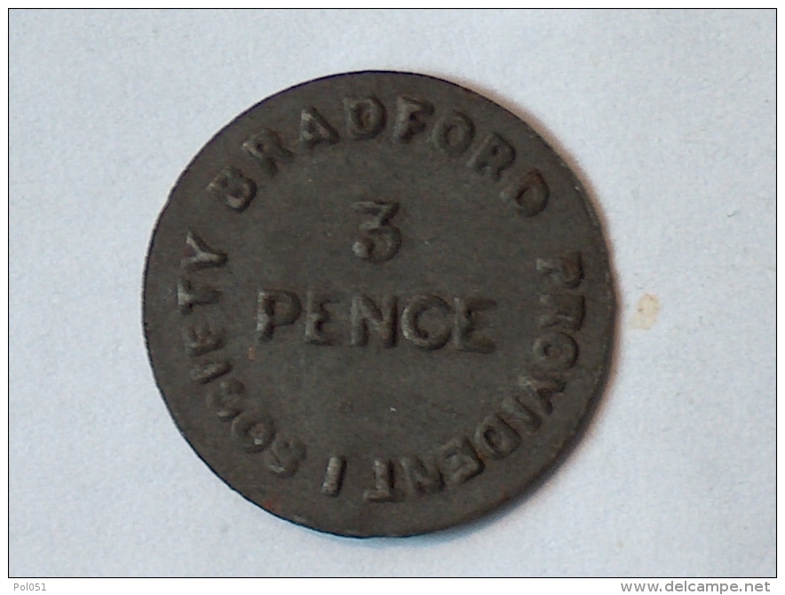 JETON SOCIETY BRADFORD PROVIDENT 3 PENCE - Professionals/Firms