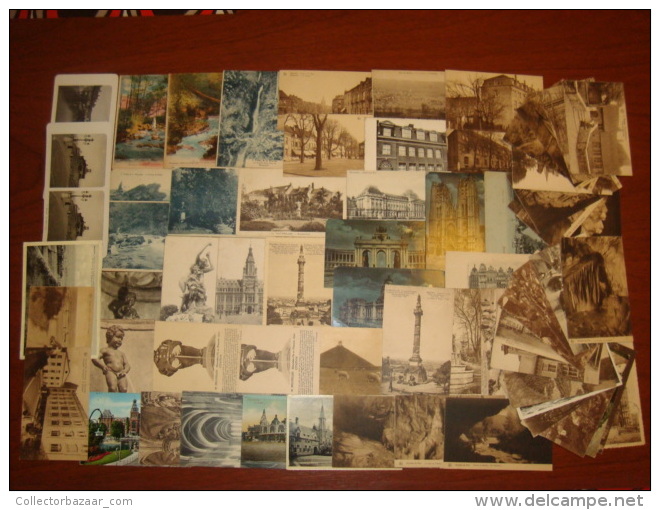 Belgium Belgique carte postale Collection lot of 64 vintage  ca1900 original postcard cpa ak (WL3_04)