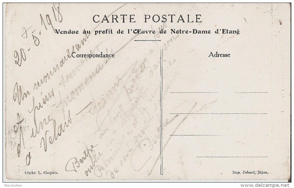 VELARS SUR OUCHE (21) : LE CALVAIRE DE NOTRE DAME D'ETANG, élevé Par Jacques Bouzé En 1868 - Autres & Non Classés
