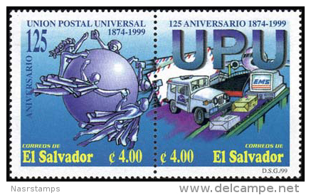 El Salvador - 1999 - ( UPU, 125th Anniv. ) - MNH (**) - U.P.U.