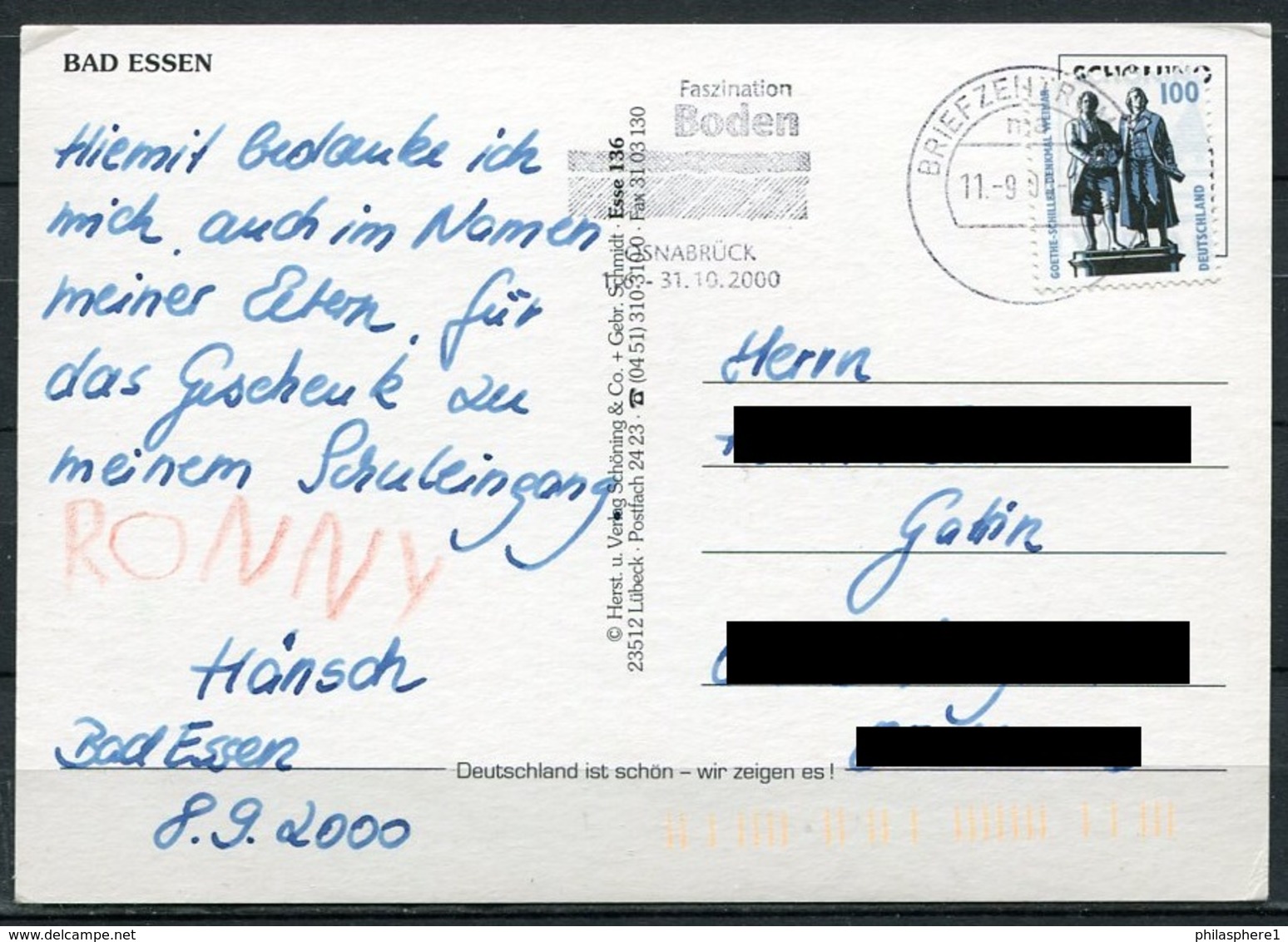 (1915) Bad Essen / Mehrbildkarte M. Wappen - Gel. 2000 - Esse 136   Schöning & Co. + Gebr. Schmidt - Bad Essen