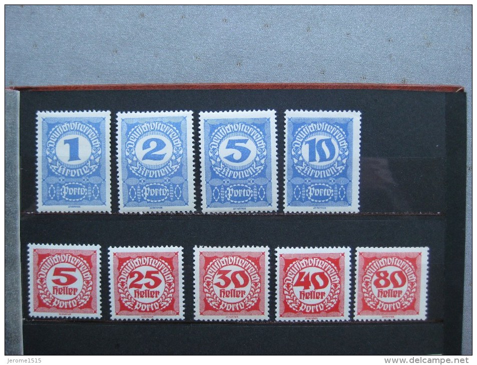 Timbres Autriche : Taxe  1920 * - Taxe