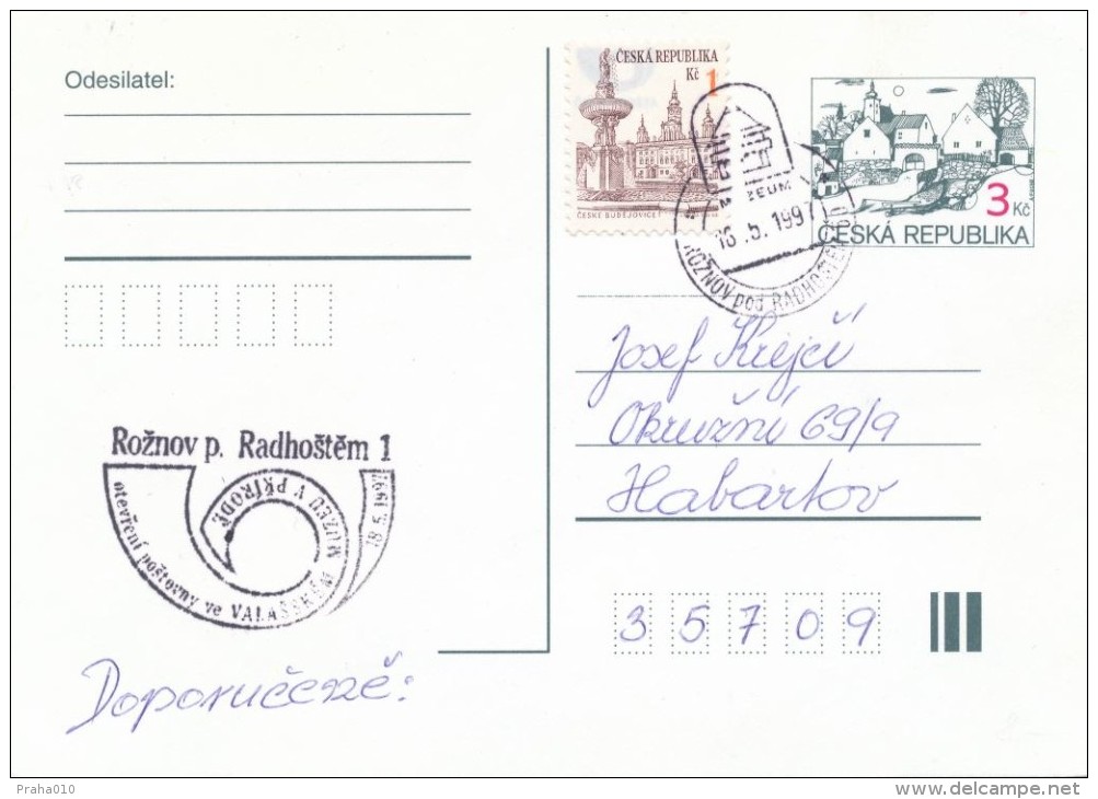 I0027 - Czech Rep. (1997) Postal Agencies ROZNOV POD RADHOSTEM 50 / Roznov Pod Radhostem 1 - Covers & Documents