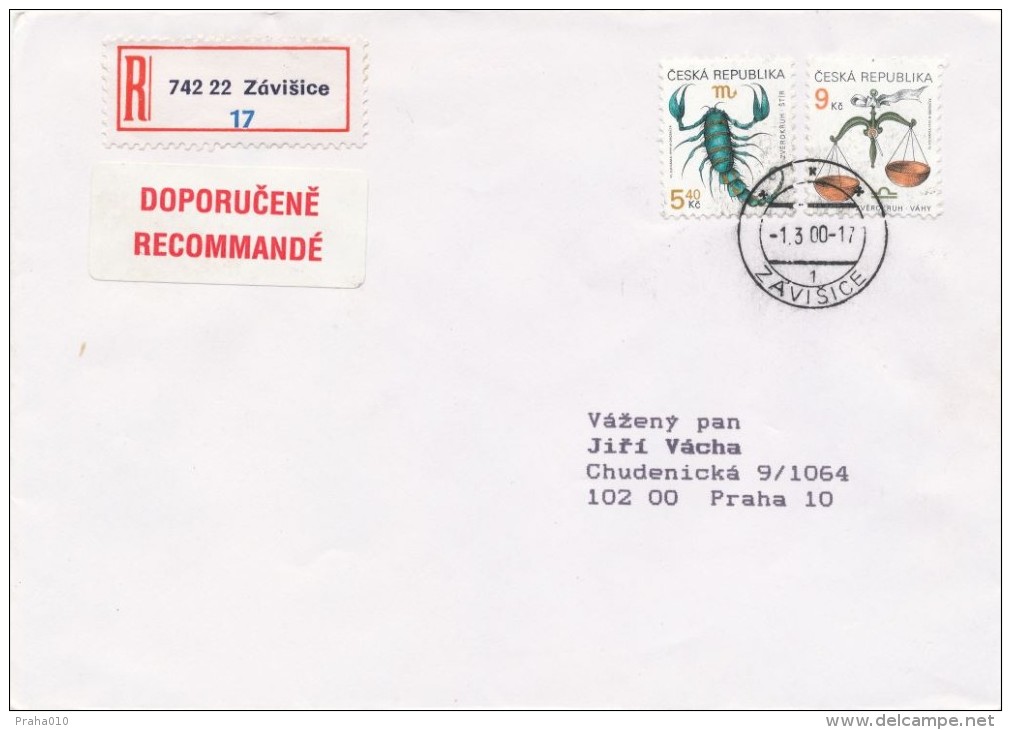 I0030 - Czech Rep. (2000) Postal Agencies ZAVISICE / 742 22 Zavisice (R-letter!) - Lettres & Documents