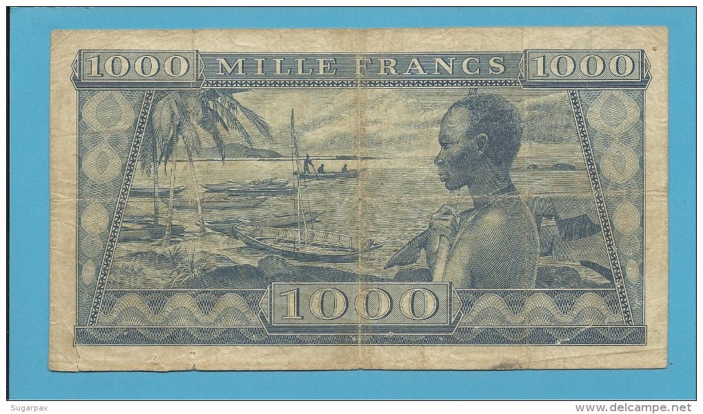 GUINEA - 1000 FRANCS - 02.10.1958 - P 9 - 189 X 105 - REPUBLIQUE DE GUINÉE - Guinée