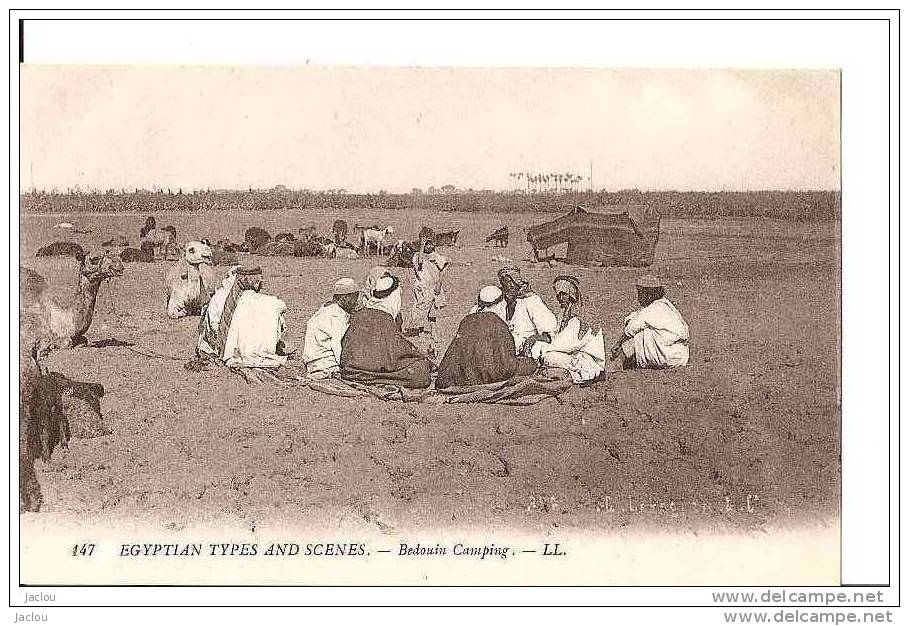 EGYPTE SCENES ET TYPES CAMPEMENT  BEDOUIN,A VOIR ! REF17017 - Persone