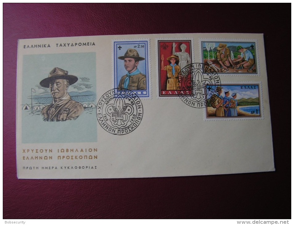 == Greece FDC  Pfadfinder Scouting 1960 - FDC