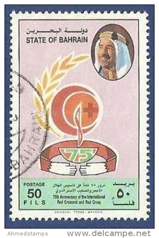 BAHRAIN USED 1994 75TH ANNIVERSARY OF RED CRESCENT AND RED CROSS - Bahrein (1965-...)