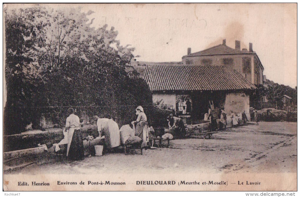 Dieulouard (54) Environs De Pont A Mousson Le Lavoir  CPA 1915 - Dieulouard