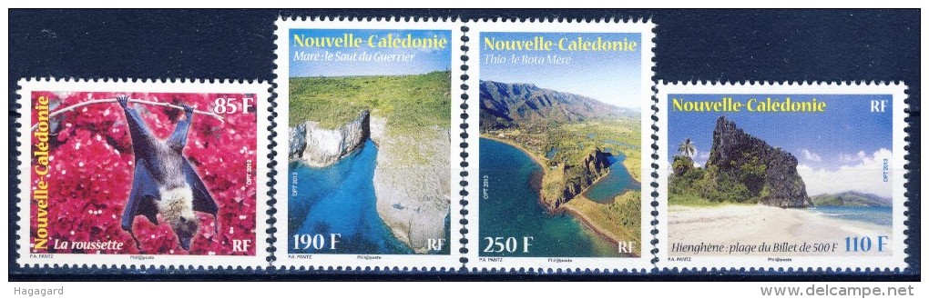 ##Nouvelle Caledonie 2013. Landscapes. Set : 4 Items. MNH(**). - Neufs