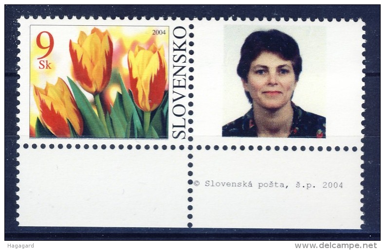 ##Slovakia 2004. Greeting Stamp Personalized. Michel 479. MNH(**). - Nuovi