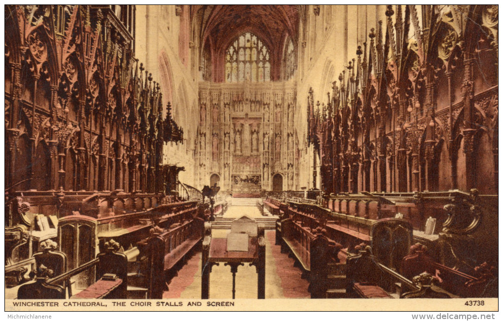 WINCHESTER Cathedral, The Choir Stalls And Screen - Winchester