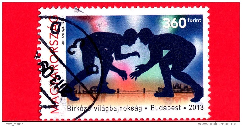 UNGHERIA - Magyar - Usato - 2013 - Campionato Del Mondo Di  Wrestling - 360 - Used Stamps
