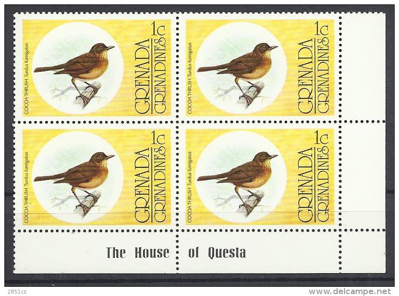 Birds - Cocoa Trush (Turdus Fumigatus), 1976., Grenada - Picchio & Uccelli Scalatori